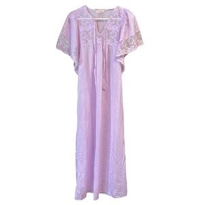 Vintage Erica Loren New York Purple Lace Nightgown